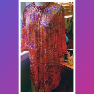Vintage 60's Floral Robe